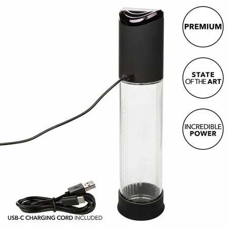 CalExotics Peak 4-Brzinski Punjivi Intimni Pumpni Sistem, Crni