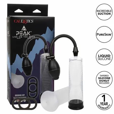 CalExotics Peak Stimulating Wave Intimate Pump Kit with Enhancer Ring