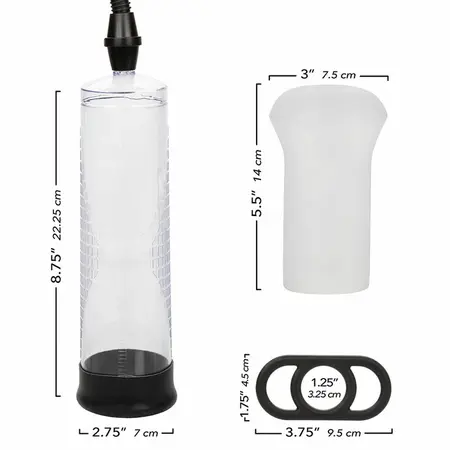 CalExotics Peak Stimulating Wave Intimate Pump Kit with Enhancer Ring