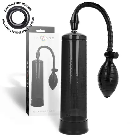 INTENSE Pump 02 Crni Vakuum Performans Sistem 20cm ABS+Silikon