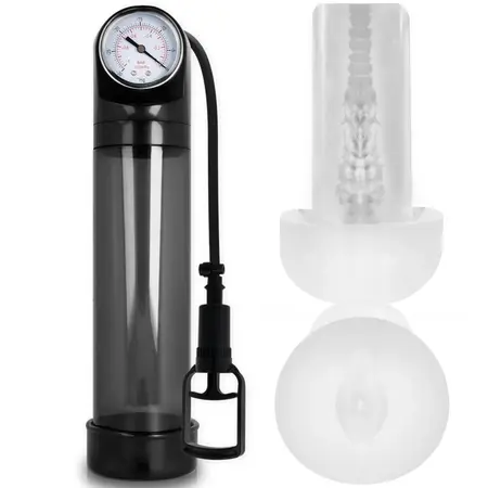 Pump Addicted RX9 Crni Vakuum Uređaj sa Intimnim Rukavom, 30cm