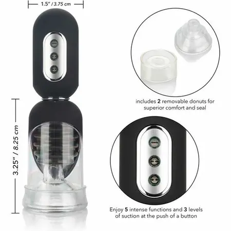 CalExotics Get Hard Automatski Pumpni Set sa Vibracijom, 13,25 cm
