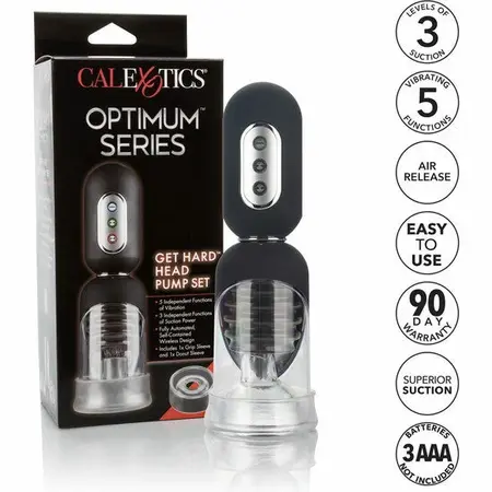 CalExotics Get Hard Automatski Pumpni Set sa Vibracijom, 13,25 cm