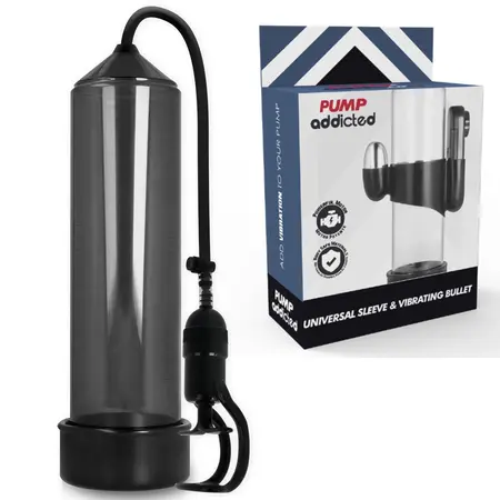 Pump Addicted RX5 Crni Vakuum Sistem sa Integrisanom Vibracijom, 23cm