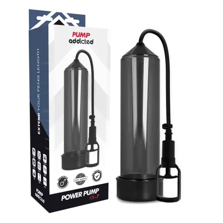 Pump Addicted RX7 Crni Vakuum Fitnes Uređaj 24cm ABS Silikon