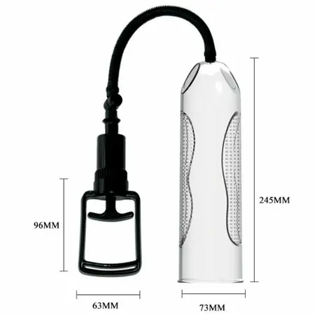 Pretty Love Alexander Intimate Vacuum Pump with Vibration, Transparent