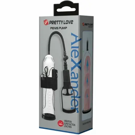 Pretty Love Alexander Intimate Vacuum Pump with Vibration, Transparent