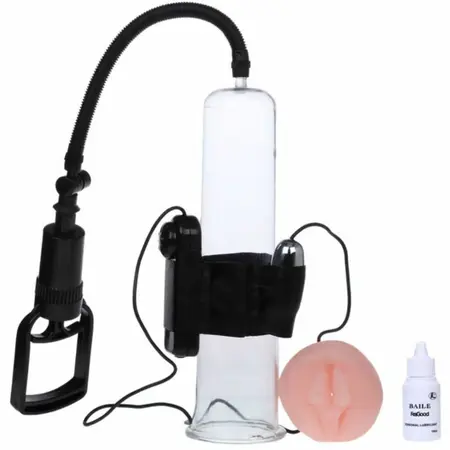 Baile Automatic Intimate Enlargement System with Vibration, Remote, Clear Tube