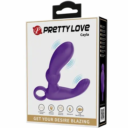 Pretty Love Cayla Lila Bežični Silikonski Analni Vibrator sa Daljinskim Upravljanjem