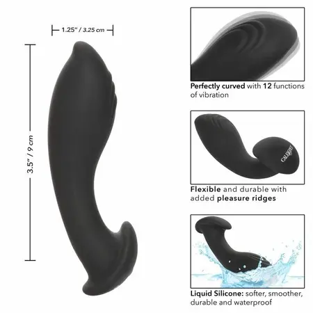 CalExotics Eclipse Flex Probe Tečni Silikonski Intimni Uređaj, Crni