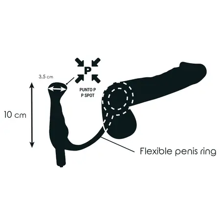 Addicted Toys Tico Black 10 cm Precision Vibrating Massager for Men