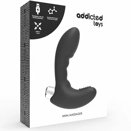 Addicted Toys Model 4 Prostate Massage Device Rechargeable Black 11cm