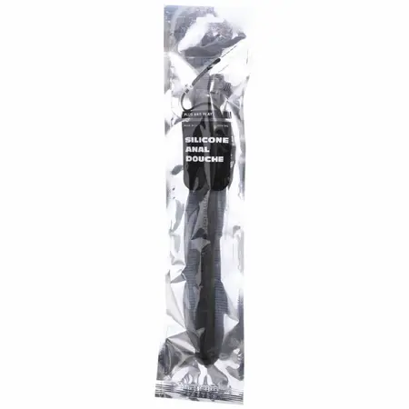 All Black Mega Ripple Silicone Hygiene System 28.5 cm - Flexible Adapter