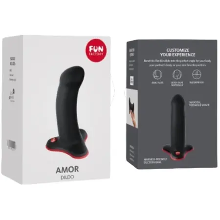 FUN FACTORY Amor Black - Kompaktni silikonski intimni uređaj za početnike
