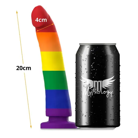 MYTHOLOGY Devon Pride Intimna mašina L - Premium silikon, Pride boje