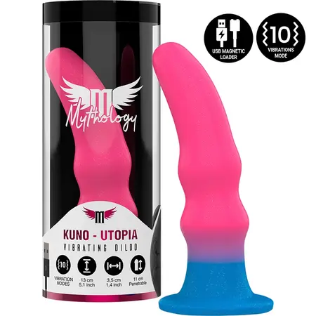 MYTHOLOGY KUNO UTOPIA S Intimna mašina sa vibracijom, višebojna, 13 cm