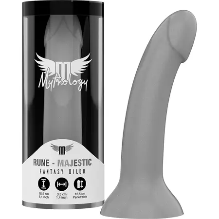 MYTHOLOGY Rune Majestic Silikonski fantazijski uređaj S Srebrni 15.5cm