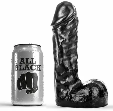 All Black Model AB19 Kompaktna PVC intimna mašina 19 cm Crna