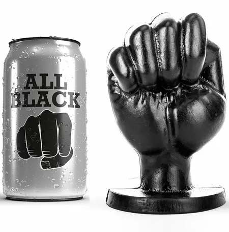 All Black AB44 Intimni čep 13 cm, Anatomski PVC, Crna završna obrada