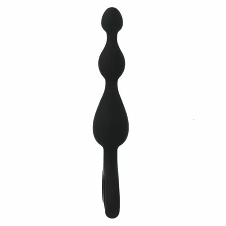 INTENSE Danti Crni silikonski analni čep 17.5 cm Materijal bezbedan za telo