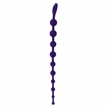 INTENSE Jaiden Beads Ljubičasti - Fleksibilni silikonski intimni wellness lanac 34cm