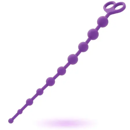 INTENSE Jaiden Beads Ljubičasti - Fleksibilni silikonski intimni wellness lanac 34cm