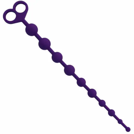 INTENSE Jaiden Beads Ljubičasti - Fleksibilni silikonski intimni wellness lanac 34cm
