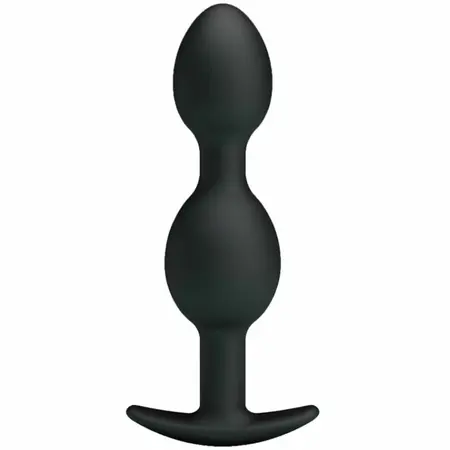 Pretty Love Silicone Intimate Bead System 12.5cm Black Weighted Balls