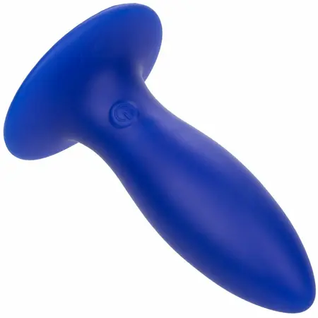 CalExotics Admiral Torpedo Blue Vibrating Silicone Plug, 9.5 cm, 10 Modes