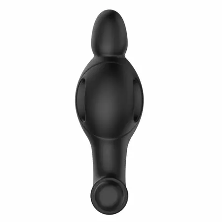 MR PLAY Silicone Vibrating Intimate Plug 10 Modes Crna 11.8cm