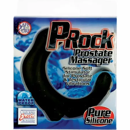 CalExotics P-Rock Silicone Prostate Massager sa Odvojivim Vibratorom, Crna