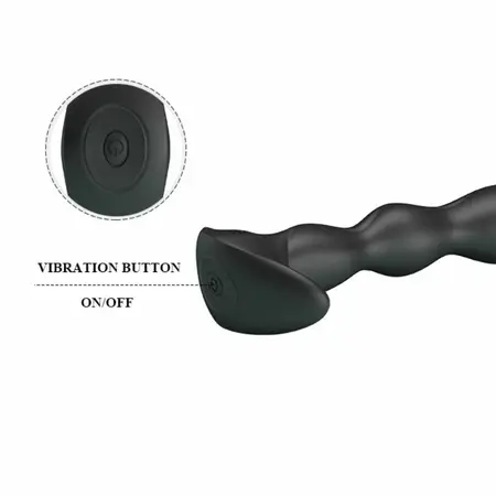 Pretty Love Prostate Massager 12 Modes USB Rechargeable Black