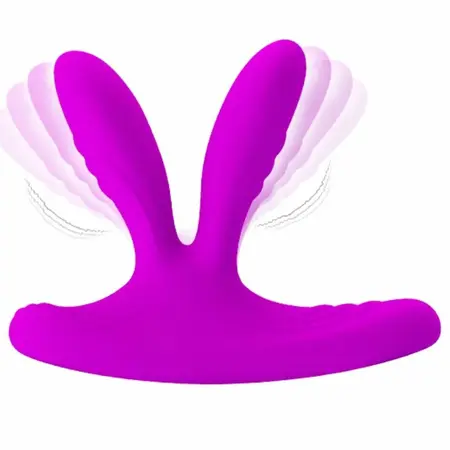 Pretty Love Magic Finger Dual-Point Silicone Massager, 12 Modes, USB