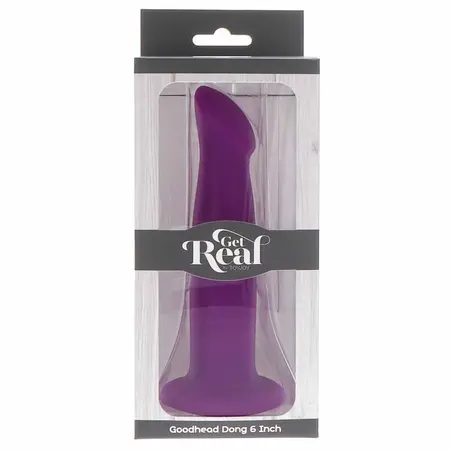 Get Real Goodhead Model 12 cm Ljubičasti Silikon sa Sisaljkom