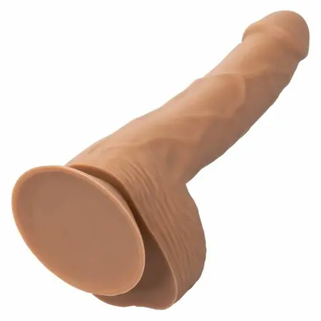CalExotics Silicone Studs 20 cm Braon - Fleksibilni Anatomski Model sa Sisaljkom