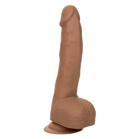 CalExotics Silicone Studs 20 cm Braon - Fleksibilni Anatomski Model sa Sisaljkom