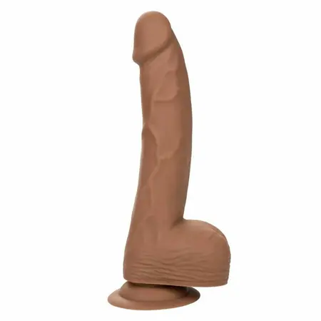 CalExotics Silicone Studs 20 cm Braon - Fleksibilni Anatomski Model sa Sisaljkom
