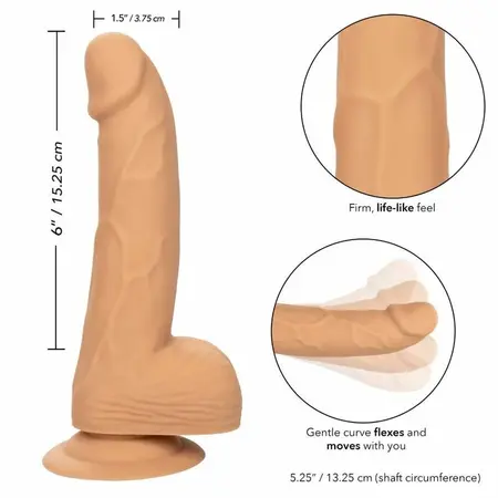 CalExotics Silicone Studs 15.2 cm - Boja Kože, Fleksibilna Sisaljka
