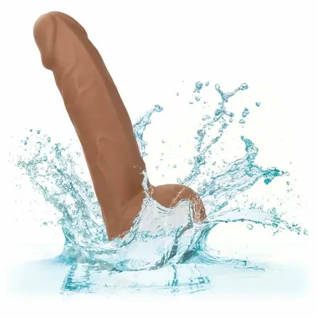 CalExotics Silicone Studs 15.24 cm Braon Intimni Uređaj sa Sisaljkom