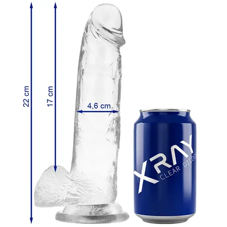 XRAY Transparentni Intimni Model sa Anatomskom Bazom 22cm x 4.6cm