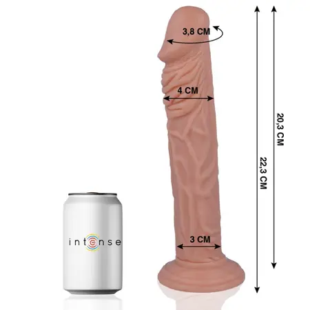 MR INTENSE Model 27 Anatomski Intimni Uređaj 22.3 cm Prirodni Ton