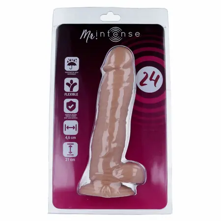 MR INTENSE 24 Anatomical Model 21 cm with Suction Cup, Natural Tone