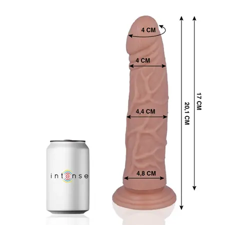 MR INTENSE Model 22 Intimni Uređaj 20.1 cm Prirodni sa Sisaljkom