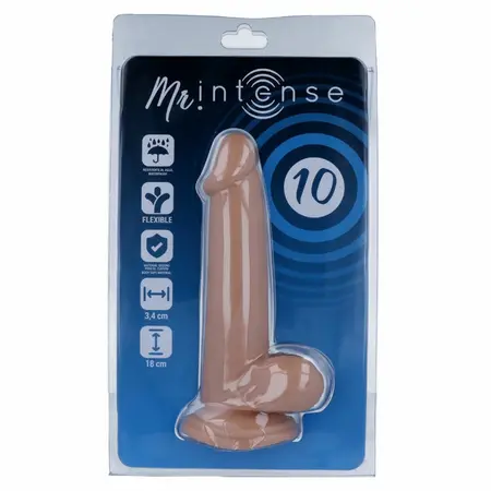 MR INTENSE Model 10 Anatomski Oblik 18 cm Prirodni Ton Sa Usisnom Bazom