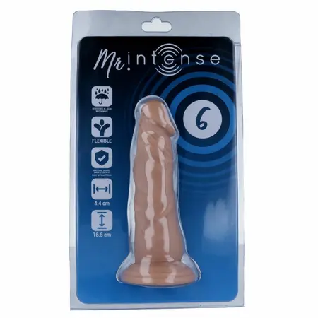 Mr. Intense 6 - Anatomical Intimate Model 16.6 cm with Suction Cup, Natural
