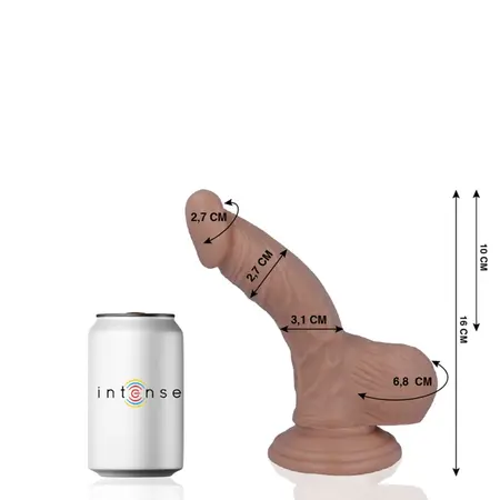 MR INTENSE Model 2 Anatomski Intimni Uređaj 16 cm Bež sa Usisnom Čašom