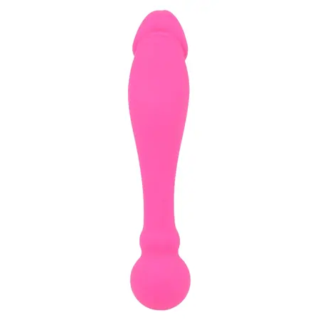 INTENSE Silicone Rick Dual-Sided Pink Flexible Massager 18cm