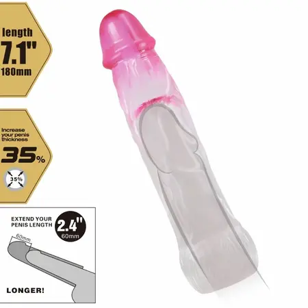 Pretty Love Neron Produžni Navlaka Ružičasti 6 cm TPR Vodootporan Model