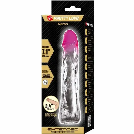 Pretty Love Neron Produžni Navlaka Ružičasti 6 cm TPR Vodootporan Model