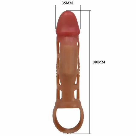 Pretty Love Preston Vibrantni Produžni Navlaka 18 cm, TPR, Proziran